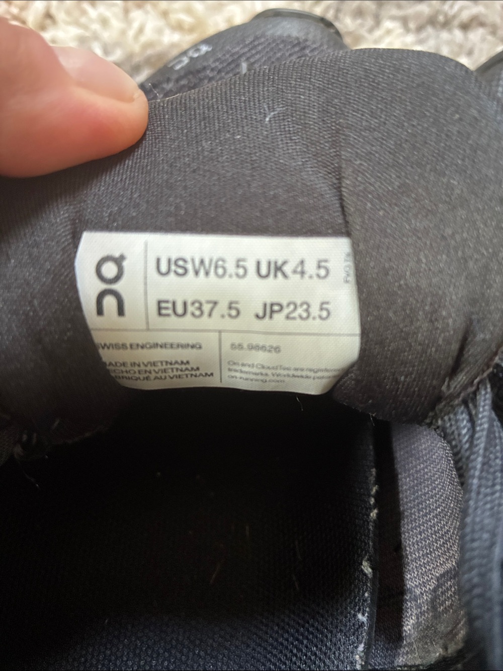 On Running Sneakers in Black - Picture 7 of 7